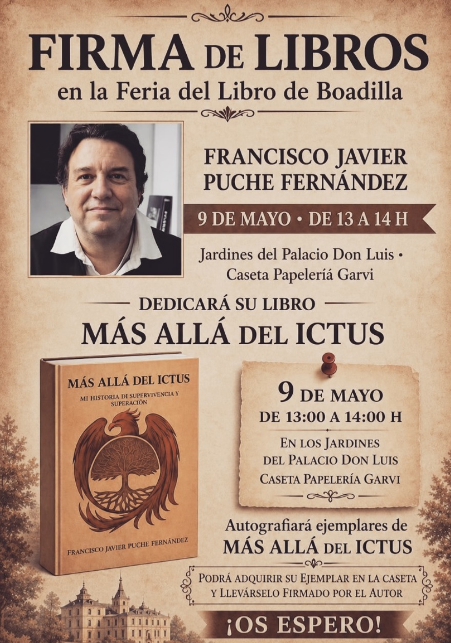 FIRMA DE LIBRO "MAS ALLA DEL ICTUS"